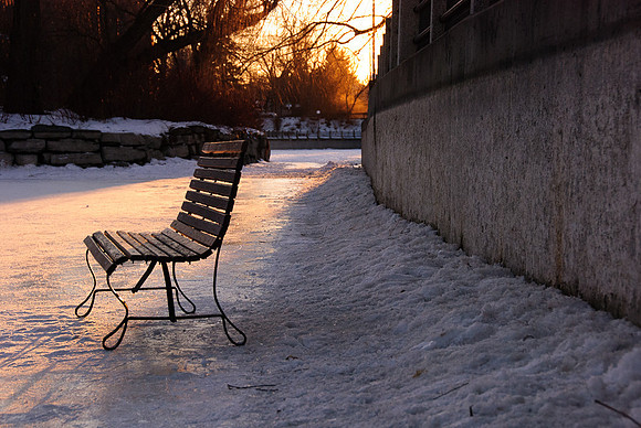 Bench at Sunset
